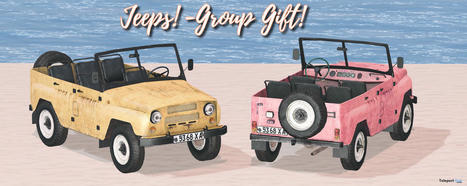Jeeps April 2024 Group Gift by HIDEKI | Teleport Hub - Second Life Freebies | Second Life Freebies | Scoop.it