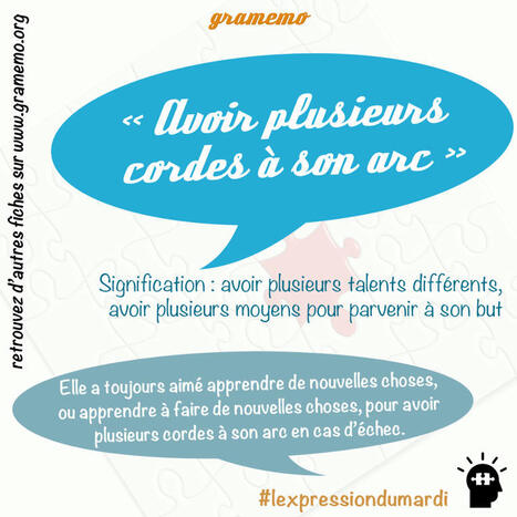 Avoir plusieurs cordes à son arc — #lexpressiondumardi 210/52 | FLE CÔTÉ COURS | Scoop.it