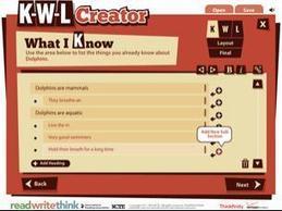 K-W-L Creator - ReadWriteThink | iGeneration - 21st Century Education (Pedagogy & Digital Innovation) | Scoop.it