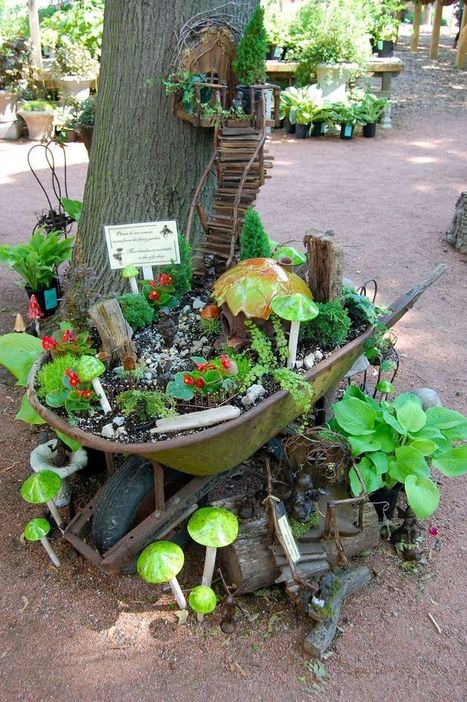 Wheelbarrow Fairy Garden | 1001 Gardens ideas ! | Scoop.it