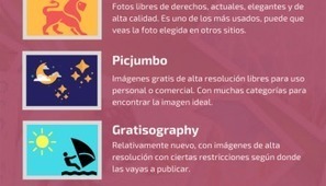 Los mejores bancos de imágenes gratis #infografia #infographic | Educación, TIC y ecología | Scoop.it