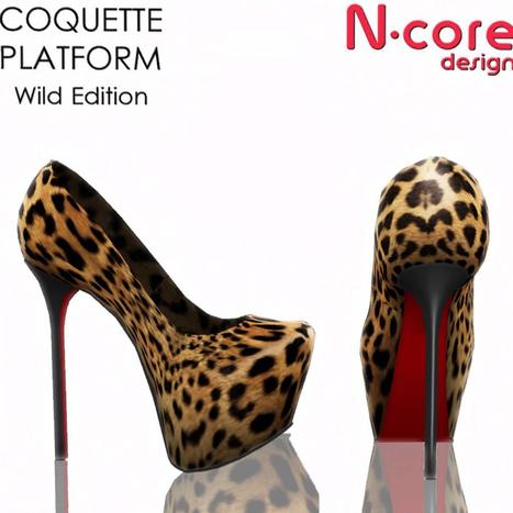 Coquette Platform Wild Edition Leopard Pattern Heels Group Gift by N-core Design | Teleport Hub | Second Life Freebies | Scoop.it