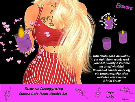 Cute Heart Candle Set March 2022 Group Gift by Sunora | Teleport Hub - Second Life Freebies | Second Life Freebies | Scoop.it