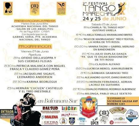 2º Festival de Tango Marechal | Mundo Tanguero | Scoop.it