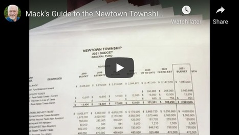 Mack’s Guide to the Newtown Township Website. Lesson 2: Accessing Financial Information | Newtown News of Interest | Scoop.it
