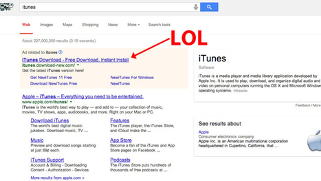If You Search Google for "iTunes" the Top Link Is a Malware Factory | R&eacute;f&eacute;rencement naturel, liens sponsoris&eacute;s + strat&eacute;gie de Google | Scoop.it