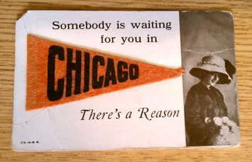 Antique Saucy Novelty Chicago Postcard with Miniature Pennant Souvenir Divided Back | Herstory | Scoop.it