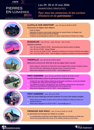 Festival Pierres en lumi&egrave;re &agrave; Pont-Audemer - Le 30 mai, une enqu&ecirc;te th&eacute;&acirc;tralis&eacute;e autour du patrimoine de la reconstruction Ann&eacute;es 50 | Une semaine d'actu - Newsletter de veille de l'AURH | Scoop.it