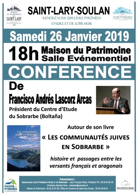 La conférence sur les communautés juives en Sobrarbe qui devait se dérouler à Saint-Lary Soulan le 26 janvier est annulée | Vallées d'Aure & Louron - Pyrénées | Scoop.it