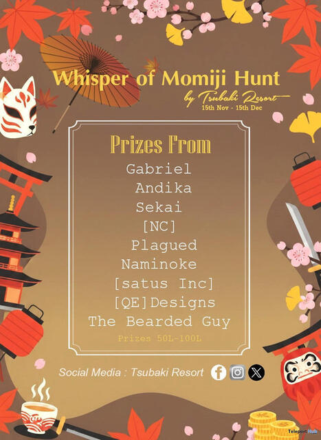 Momiji Hunt 2025 | Teleport Hub - Second Life Hunts | Second Life Freebies | Scoop.it