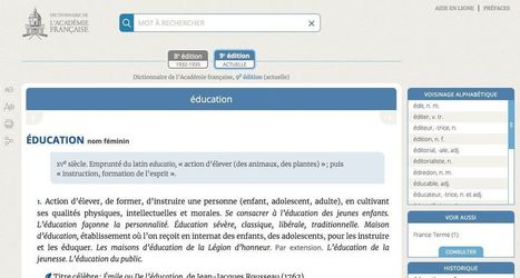 Le dictionnaire de l'Acad&eacute;mie fran&ccedil;aise est en ligne sur Internet | FLEursdeFLE | Scoop.it