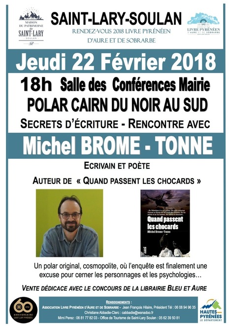 Rencontre littéraire à Saint-Lary Soulan le 22 février | Vallées d'Aure & Louron - Pyrénées | Scoop.it
