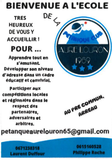 Inscriptions à l'école de la pétanque à Arreau | Vallées d'Aure & Louron - Pyrénées | Scoop.it