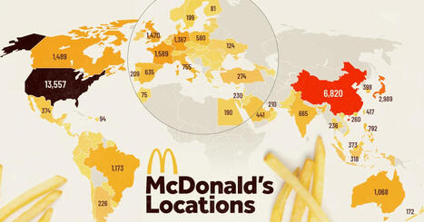 Mapped: Countries with the most McDonald&rsquo;s locations | consumer psychology | Scoop.it
