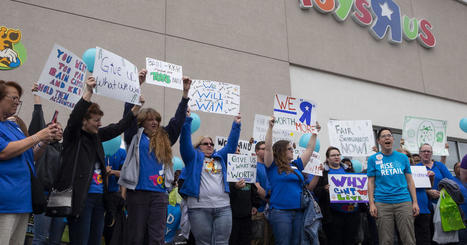 Toys "R" Us workers take pay demands to Wall Street - CBS News | PSLabor:  Your Union Free Advantage | Scoop.it