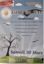 30 mars 2013 – Libre en fête avec Sequanux à Besançon | Libre de faire, Faire Libre | Scoop.it