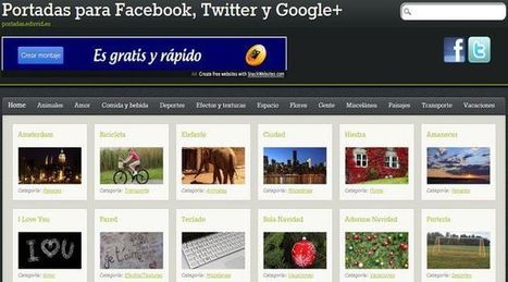 Un directorio con bellas imágenes para portadas de Facebook, Twitter y Google+ | Utilización de Twitter la Educación | Scoop.it