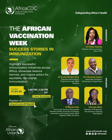 Going into the African Vaccination week this year, I will be moderating a webinar with an outstanding line up of speakers who will unpack the success stories and what is working in advancing&hellip; | Dr.... | H&eacute;sitations Vaccinales: Observatoire HESIVAXs | Scoop.it