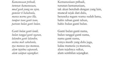 Kumpulan Contoh Puisi Bahasa Sunda Yang Pendek Contoh