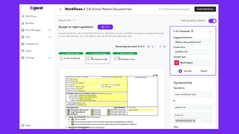 New Gavel Feature Uses AI to Convert PDFs into Automated Document-Generation Workflows | Documentation juridique | Scoop.it