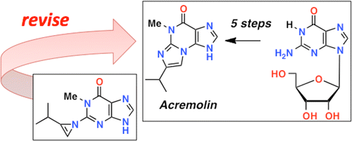 Acremolin from Acremonium strictum is N2,3-Etheno-2&prime;-isopropyl-1-methylguanine, not a 1H-Azirine. Synthesis and Structural Revision | Natural Products Chemistry Breaking News | Scoop.it