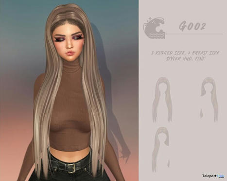 Hair G002 November 2023 Group Gift by LEAU | Teleport Hub - Second Life Freebies | Second Life Freebies | Scoop.it