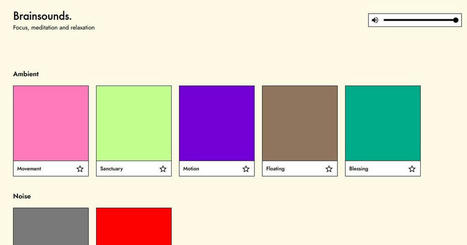Brainsounds : des ambiances sonores pour se relaxer, travailler ou se concentrer | Réfléchir le numérique | Scoop.it