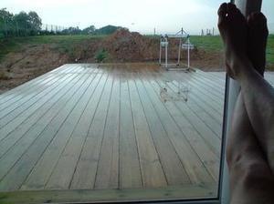 Création d'une terrasse en bois sur mur en parpaing | le coin des bricoleurs | Best of coin des bricoleurs | Scoop.it