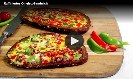 Video und Rezept: Raffiniertes Omelett-Sandwich, ein  | Club of Cooks | #EatingCulture #EasyCooking  | Hobby, LifeStyle and much more... (multilingual: EN, FR, DE) | Scoop.it