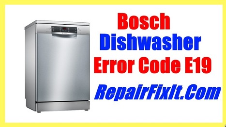 bosch dishwasher e 19