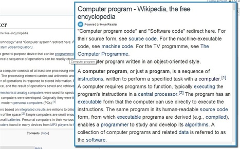 How to get preview of links by hovering over it using HoverReader | Android and iPad apps for language teachers | Scoop.it