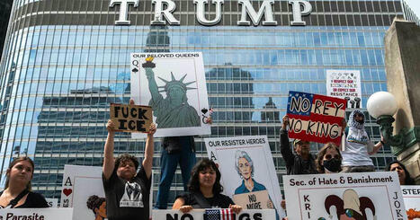 Stora demonstrationer då både USA:s armé och Trump fyllde år | Utrikes | 1Uutiset - Lukemisen tähden | Scoop.it