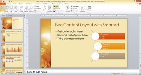 Free Ideas Template For PowerPoint With Light Bulb | PowerPoint Presentation | PowerPoint Presentation Library | Scoop.it