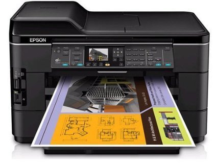 Epson WorkForce WF 7520 Wireless All In One Wide Format Color Inkjet Printer Scanner Copier Fax C11CB58201
