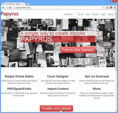 Easily Create, Design & Publish Your Own eBooks Online With Papyrus | Time to Learn | Scoop.it