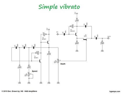Simple guitar vibrato effect - H&G Amplifiers | DIY Music & electronics | Scoop.it