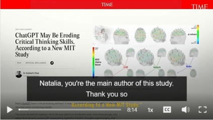 Votre cerveau sous hashtag#ChatGPT : le risque invisible de la dette cognitive. - Educavox, Ecole, p&eacute;dagogie, enseignement, formation | ASTUTICE EN FLE | Scoop.it