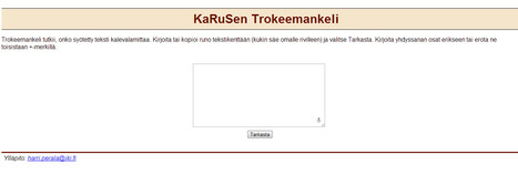 KaRuSen Trokeemankeli | 1Uutiset - Lukemisen tähden | Scoop.it