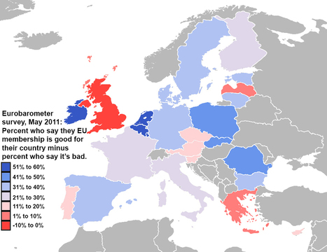 Map: What Europeans think of the EU (Brits really don’t like it) | Intervalles | Scoop.it