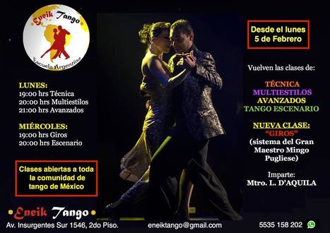 México: Vuelven las clases de Leonardo D'Aquila en Eneik Tango | Mundo Tanguero | Scoop.it