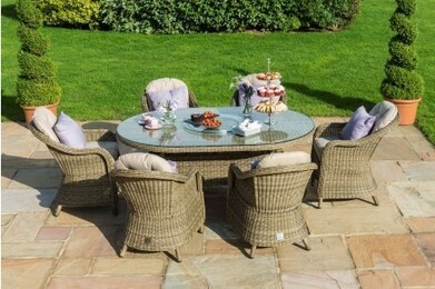 New Winchester 6 Seat Oval Dining Set With Roun