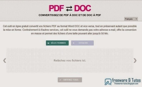 PDFDOC.com : un outil en ligne pour convertir de PDF à DOC et vice versa | Time to Learn | Scoop.it