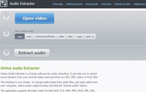 Audio Extractor extrae el audio de cualquier vídeo | TIC & Educación | Scoop.it