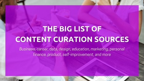 How to Curate Content Quickly: 70+ Places to Find Great Content | KILUVU | Scoop.it