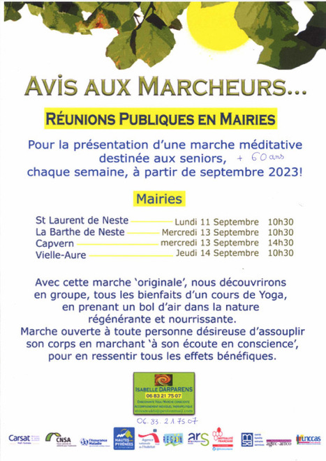 Atelier collectif de marche et respiration à Vielle-Aure le 14 septembre | Vallées d'Aure & Louron - Pyrénées | Scoop.it