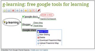 Mindmapping in Moodle or Blogger with Shared Spaces | moodle3 | Scoop.it