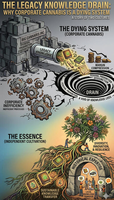 The Legacy Knowledge Drain: Why Corporate Cannabis is a Dying System | Cannabis.Net | Scoop.it