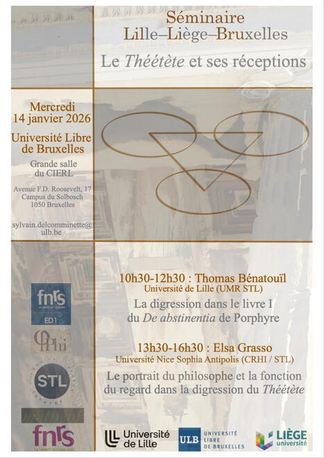 S&eacute;minaire Lille-Li&egrave;ge-Bruxelles    Le Th&eacute;&eacute;t&egrave;te et ses r&eacute;ceptions | Philosophie en France | Scoop.it