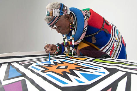 How Artist Esther Mahlangu Fuses Tribal Tradition With Abstraction | What's new in Fine Arts? | Scoop.it