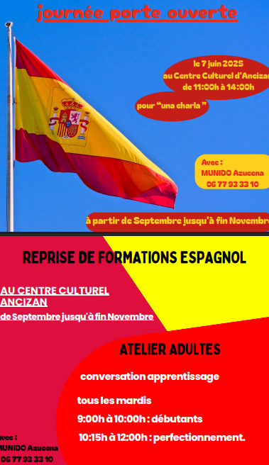 Formation espagnol : journée porte ouverte à Ancizan le 7 juin | Vallées d'Aure & Louron - Pyrénées | Scoop.it